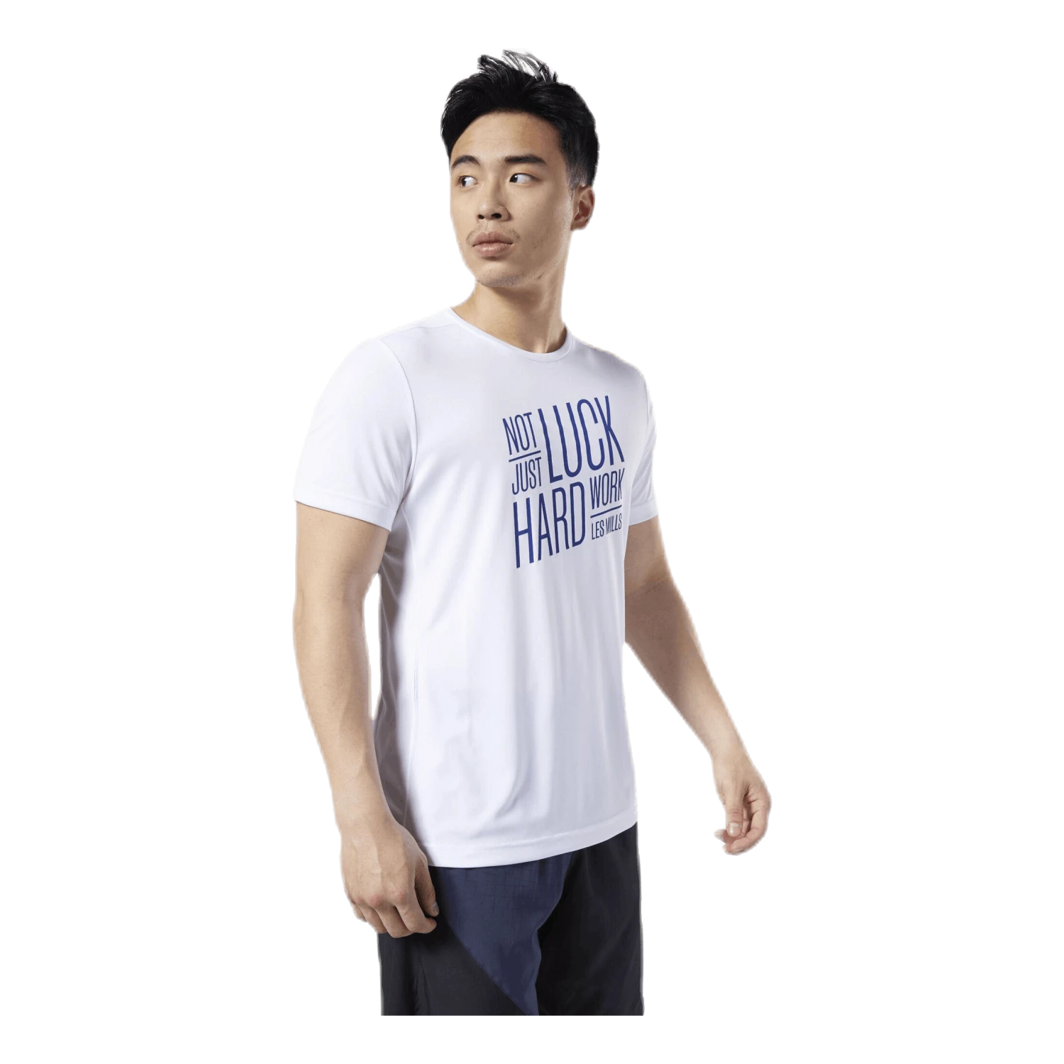 Reebok Les Mills Poly Graphic SS Tee White 4 Reebok Les Mills Poly Graphic SS Tee White - Image 2