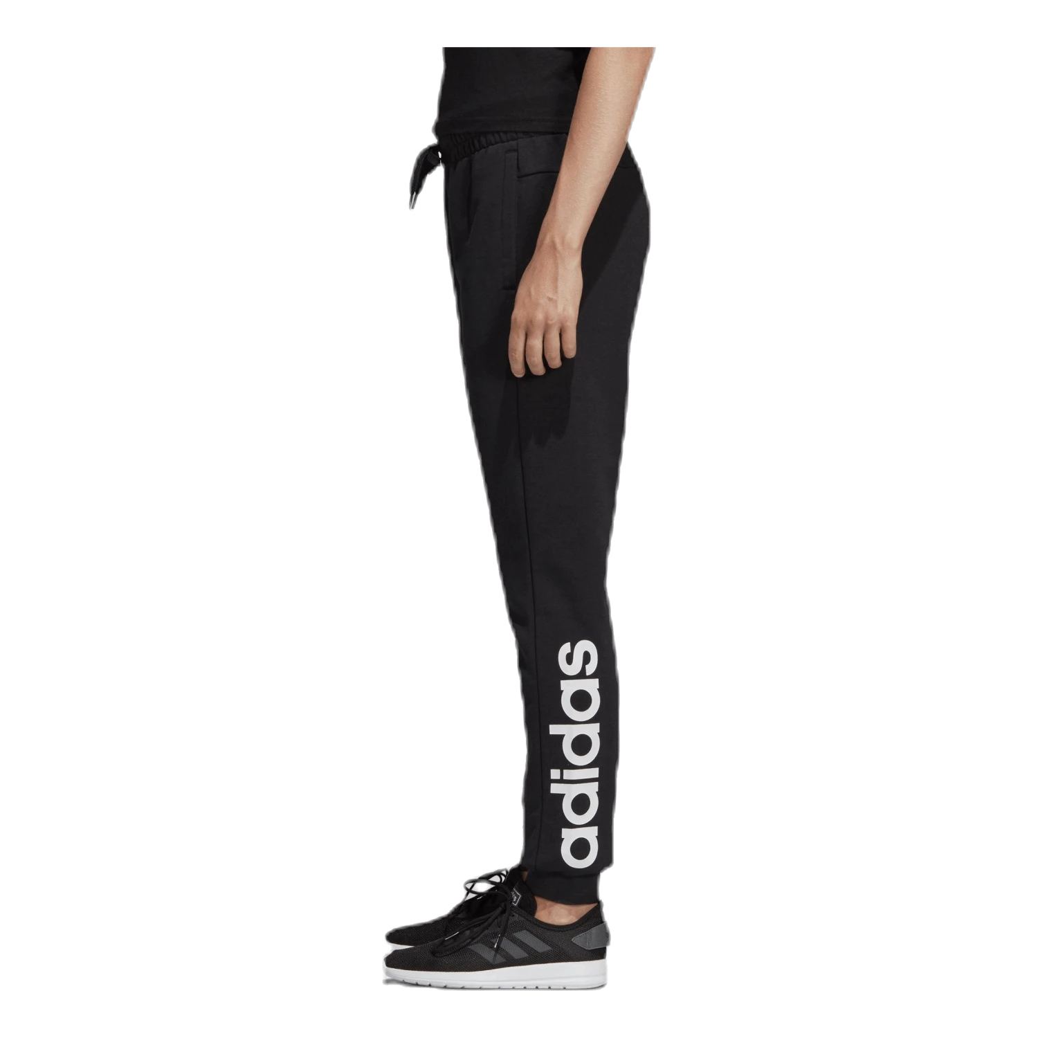 ADIDAS Essentials Linear Pant Black / White 4 ADIDAS Essentials Linear Pant Black / White - Image 2