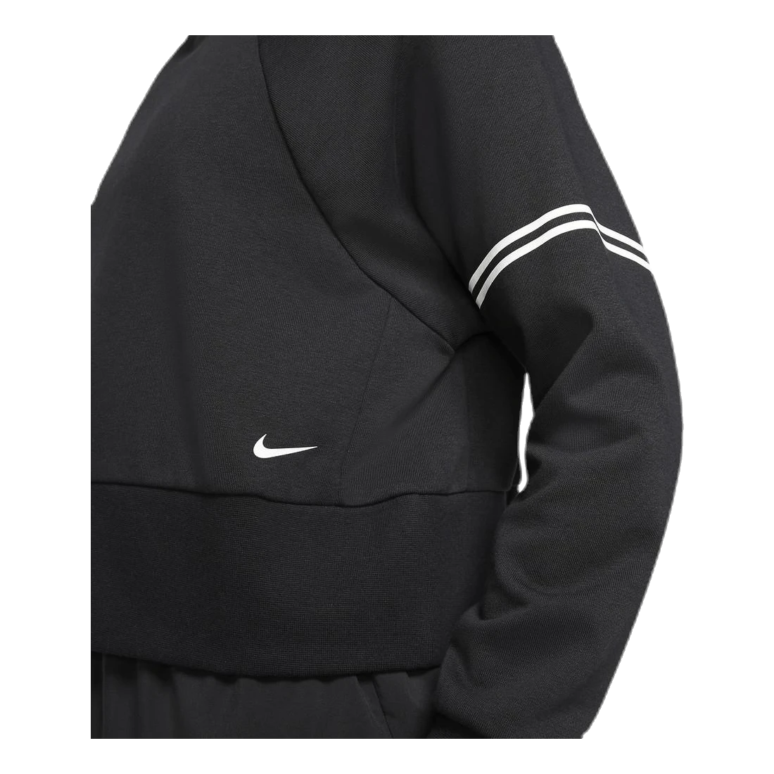 Nike Dry Get Fit Fleece Crew White/Black 6 Nike Dry Get Fit Fleece Crew White/Black - Image 4