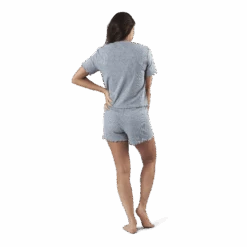 Sara Rib Pyjama Set Grey -BJØRN BORG kauppa 09412 70 003