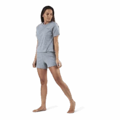 Sara Rib Pyjama Set Grey -BJØRN BORG kauppa 09412 70 004