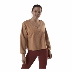 Nike Yoga Off-Mat Fleece V-Neck Pink/White