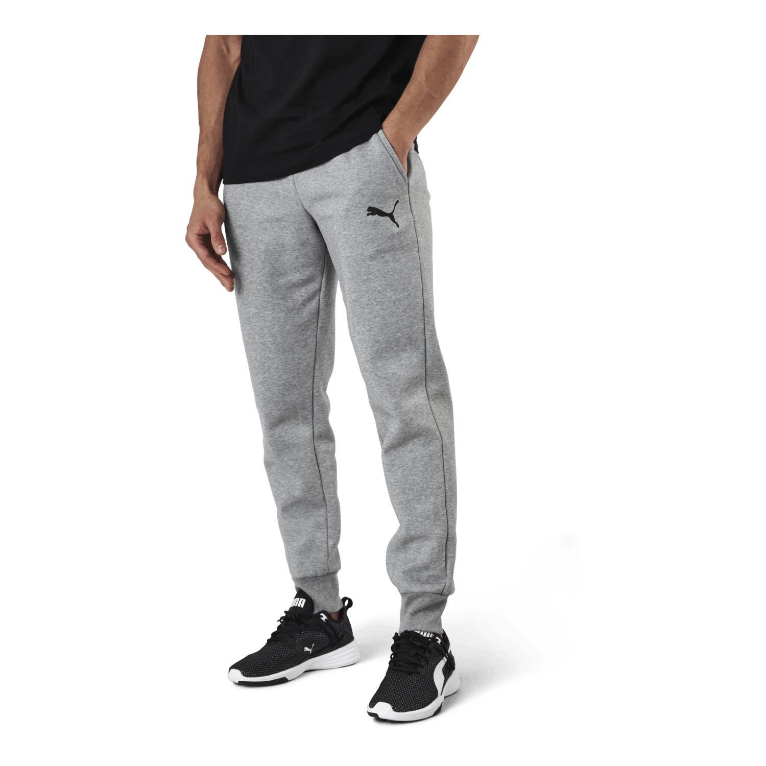 Puma Essential Logo Pants Fl Cl Grey 4 Puma Essential Logo Pants Fl Cl Grey - Image 2