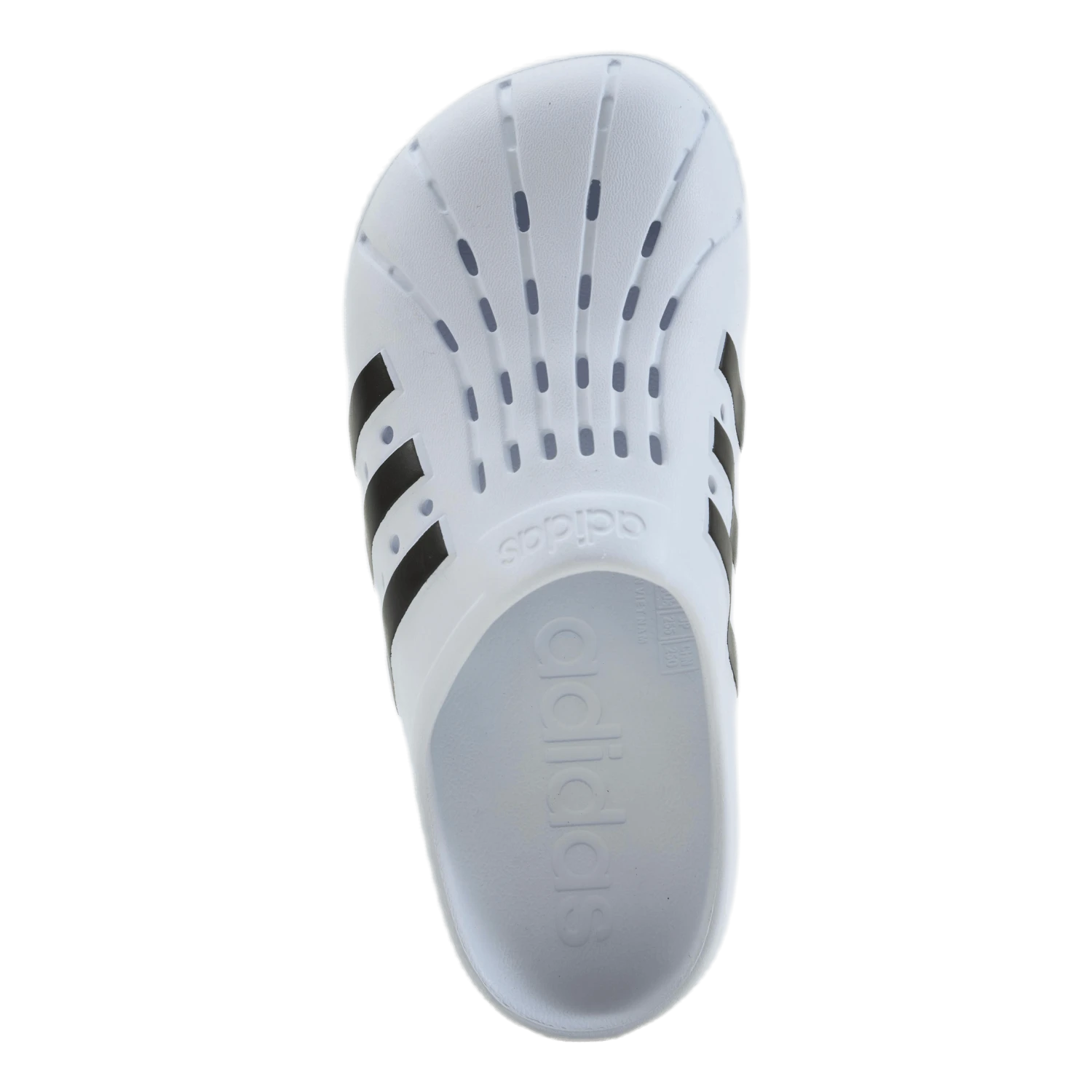 ADIDAS Adilette Clog Cloud White / Core Black / Cloud White 7 ADIDAS Adilette Clog Cloud White / Core Black / Cloud White - Image 5