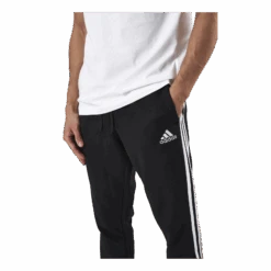 ADIDAS Essentials Tapered Elasticcuff 3 Stripes Pant Black / White -BJØRN BORG kauppa 09450 62 004