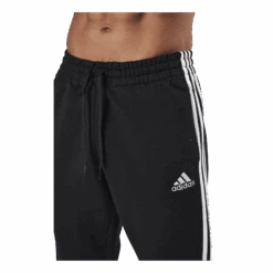 ADIDAS Essentials Tapered Elasticcuff 3 Stripes Pant Black / White -BJØRN BORG kauppa 09450 62 005