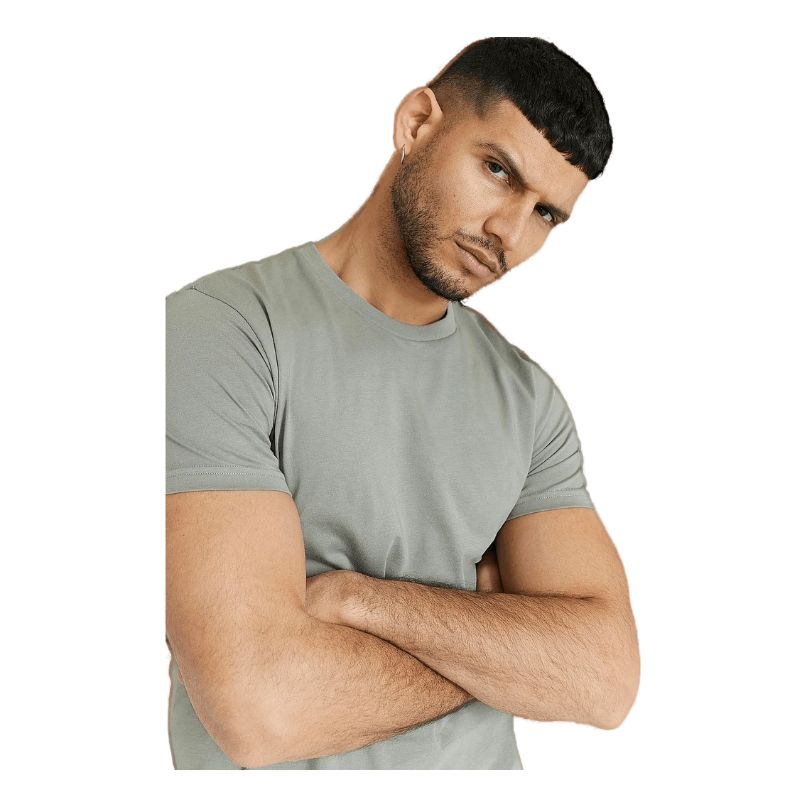 Crew-Neck Cotton Green 3 Crew-Neck Cotton Green