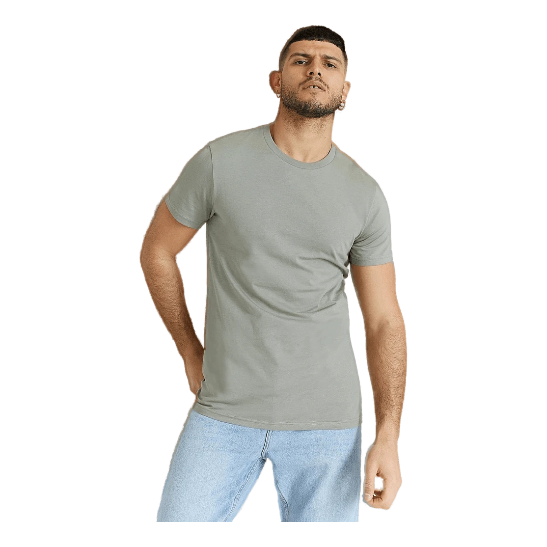 Crew-Neck Cotton Green 6 Crew-Neck Cotton Green - Image 4