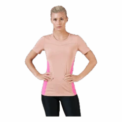 Nike Pro Short-Sleeve Top Pink/White