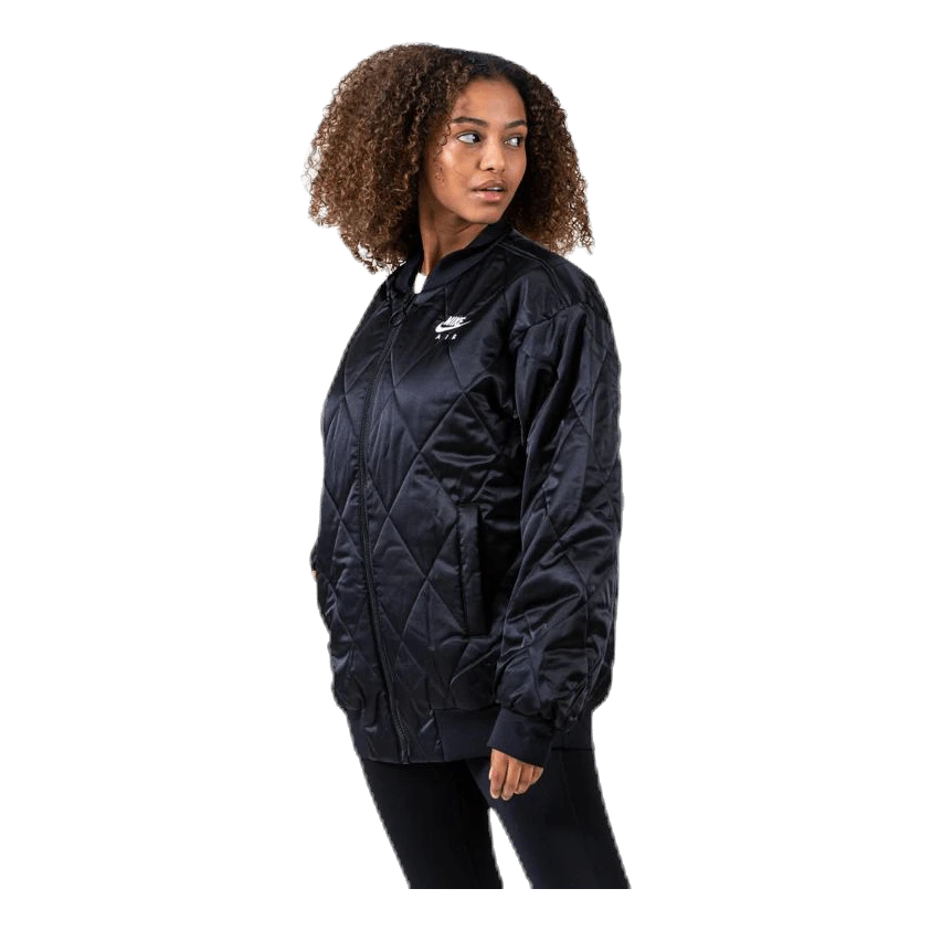 Nike Nsw Satin Jacket White/Black 4 Nike Nsw Satin Jacket White/Black - Image 2