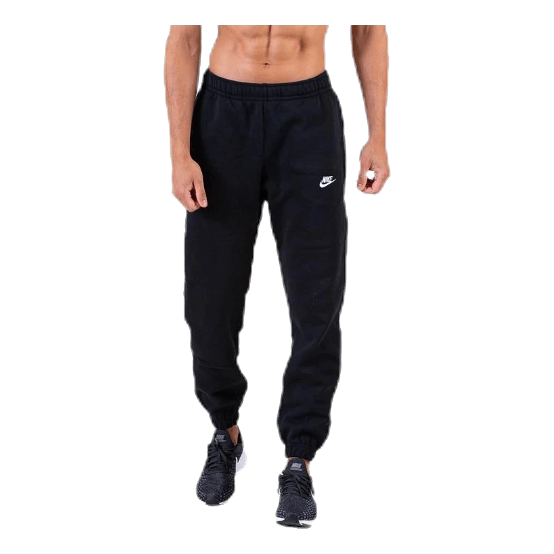 Nike Sportswear Club Fleece Men's Pants BLACK/BLACK/WHITE 3 Nike Sportswear Club Fleece Men's Pants BLACK/BLACK/WHITE