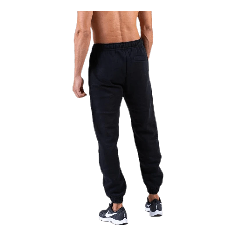 Nike Sportswear Club Fleece Men's Pants BLACK/BLACK/WHITE 5 Nike Sportswear Club Fleece Men's Pants BLACK/BLACK/WHITE - Image 3