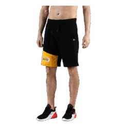 NEW ERA Block Shorts Black/Yellow