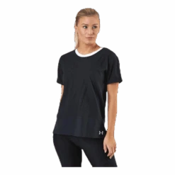 Under Armour UA Charged Cotton SS Black