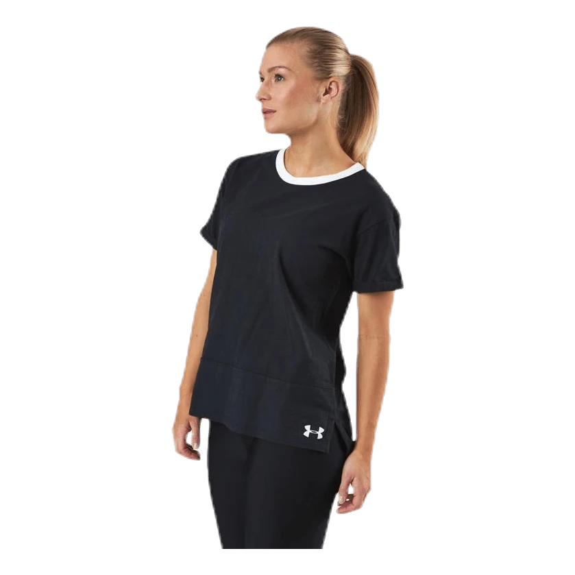 Under Armour UA Charged Cotton SS Black 4 Under Armour UA Charged Cotton SS Black - Image 2