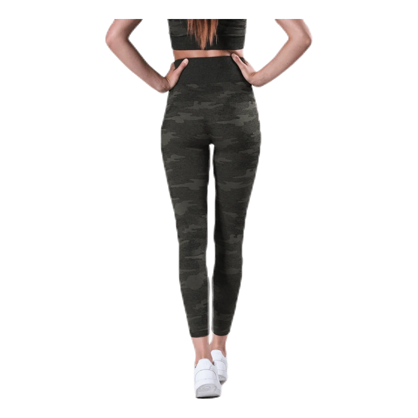 Fitness Seamless Tights 7/8 Patterned/Green 5 Fitness Seamless Tights 7/8 Patterned/Green - Image 3