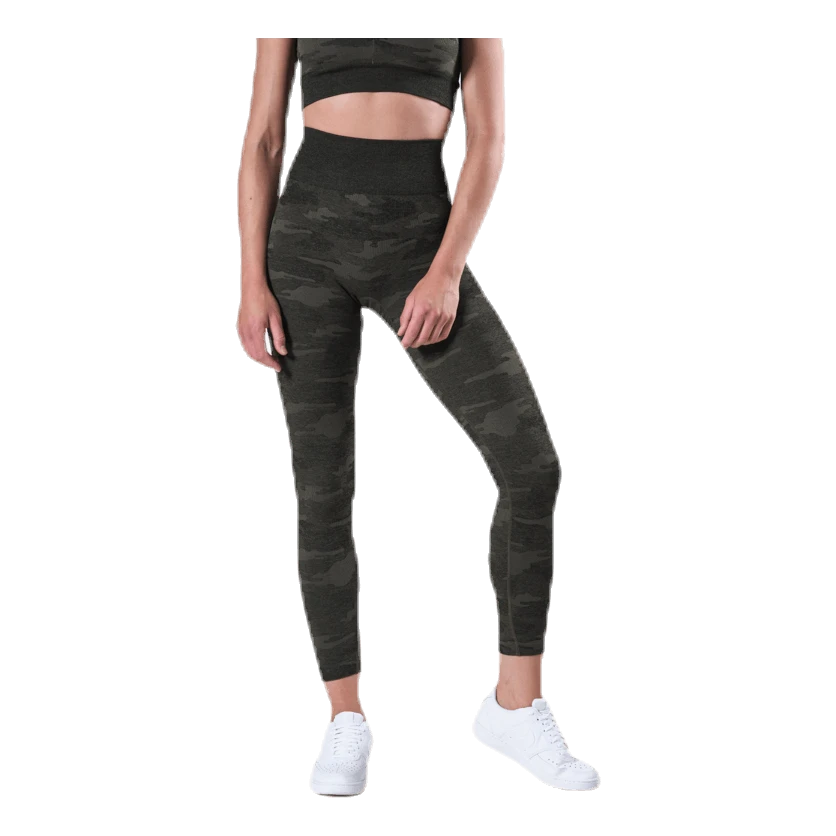 Fitness Seamless Tights 7/8 Patterned/Green 3 Fitness Seamless Tights 7/8 Patterned/Green