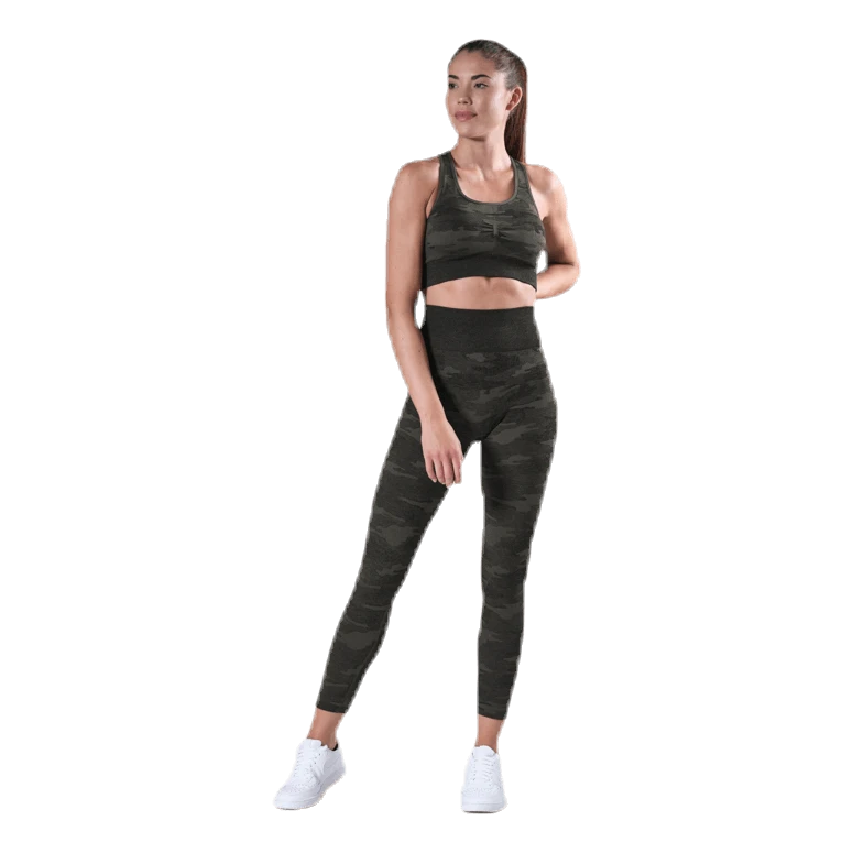 Fitness Seamless Tights 7/8 Patterned/Green 6 Fitness Seamless Tights 7/8 Patterned/Green - Image 4