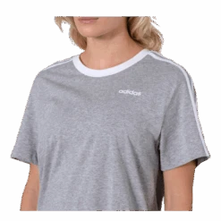 ADIDAS 3 Stripes Essential Boyfriend Tee Medium Grey Heather -BJØRN BORG kauppa 4062052607602 012 dd129836a5e14a7d95c639d6e4f054af