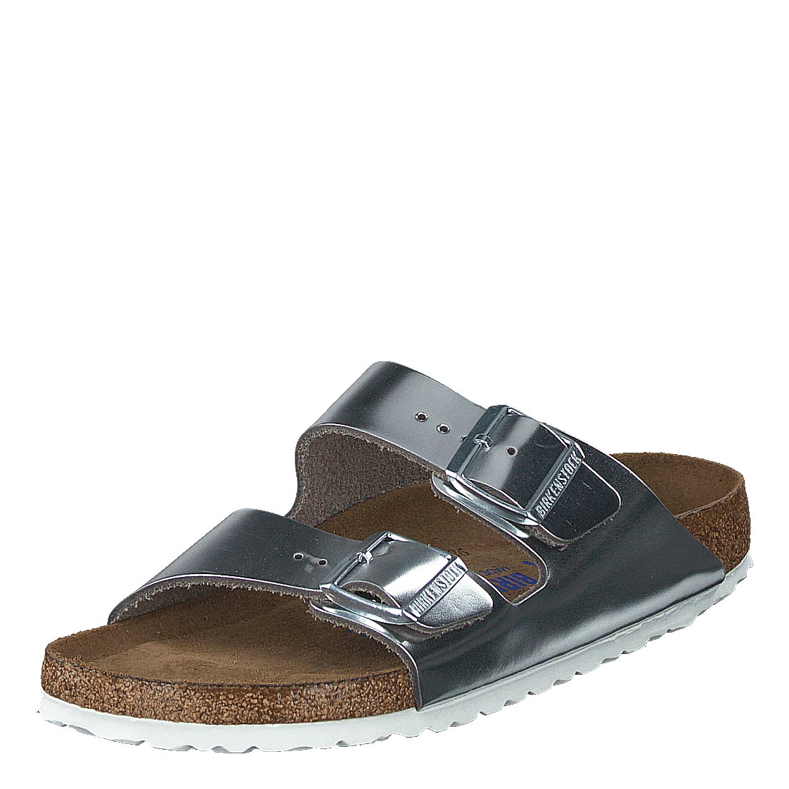 Birkenstock Arizona Smooth Leather Silver Metallic 5 Birkenstock Arizona Smooth Leather Silver Metallic - Image 3