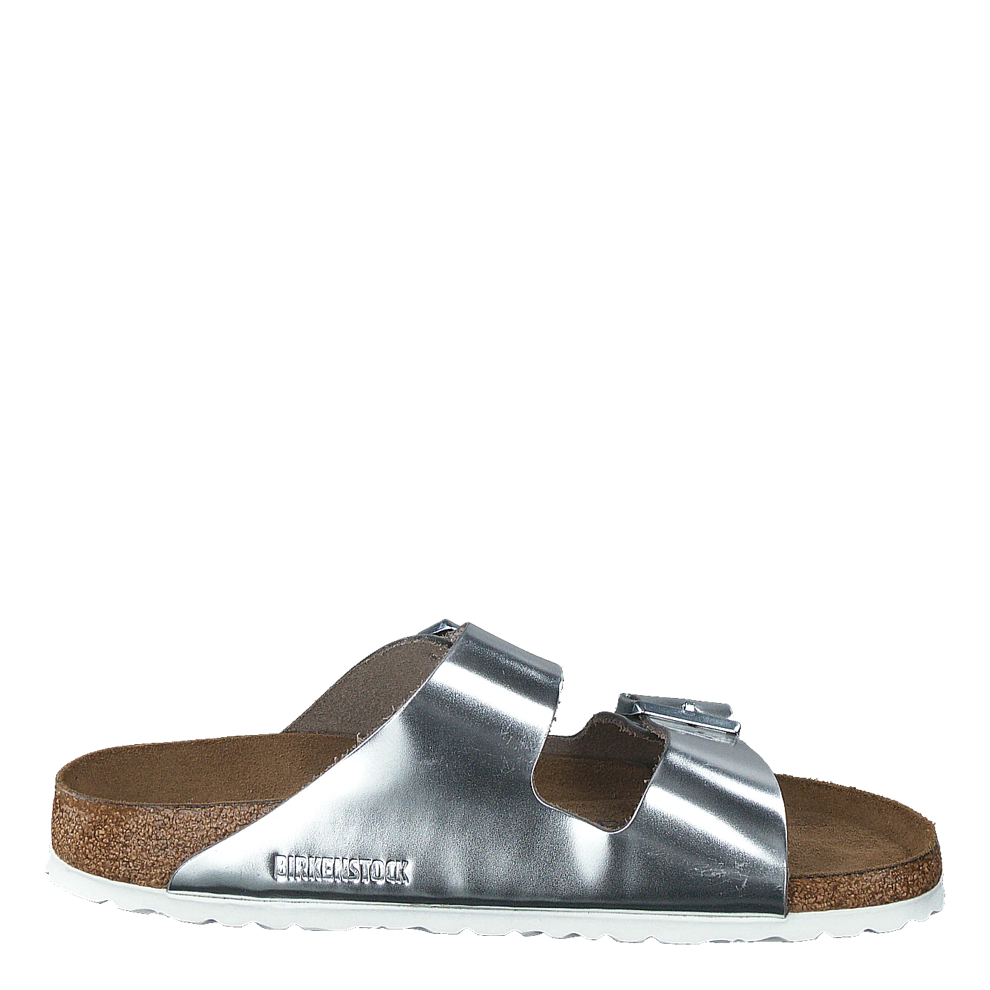 Birkenstock Arizona Smooth Leather Silver Metallic 4 Birkenstock Arizona Smooth Leather Silver Metallic - Image 2