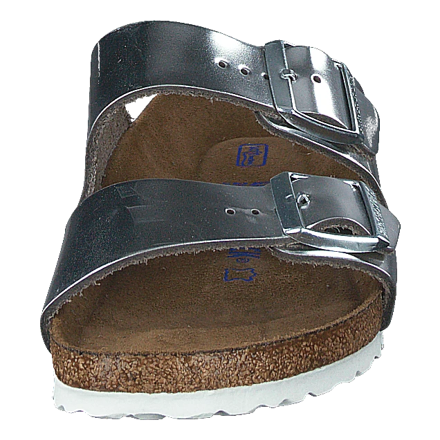 Birkenstock Arizona Smooth Leather Silver Metallic 6 Birkenstock Arizona Smooth Leather Silver Metallic - Image 4