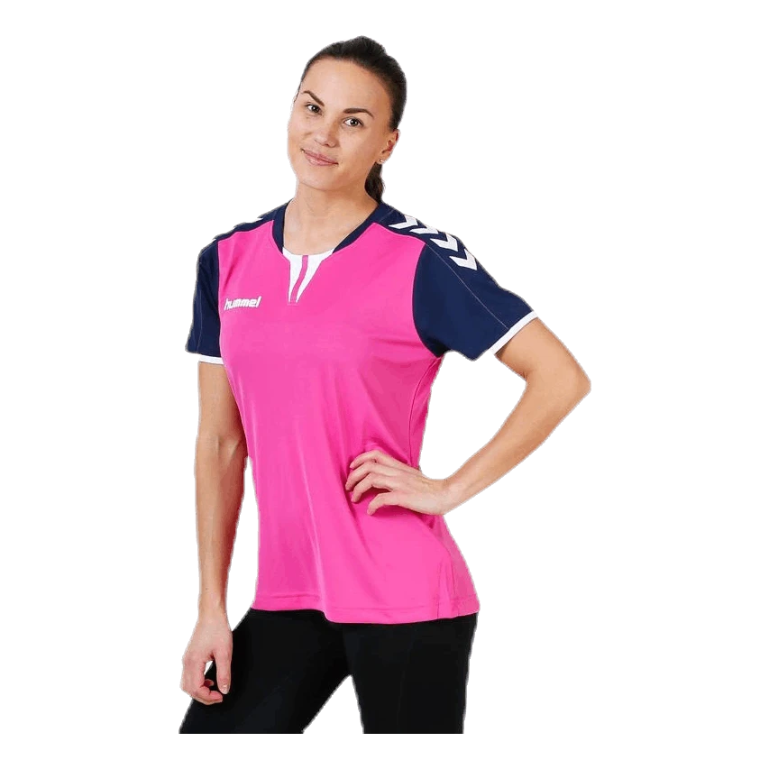Hummel Core SS Jersey Pink/Blue 6 Hummel Core SS Jersey Pink/Blue - Image 4