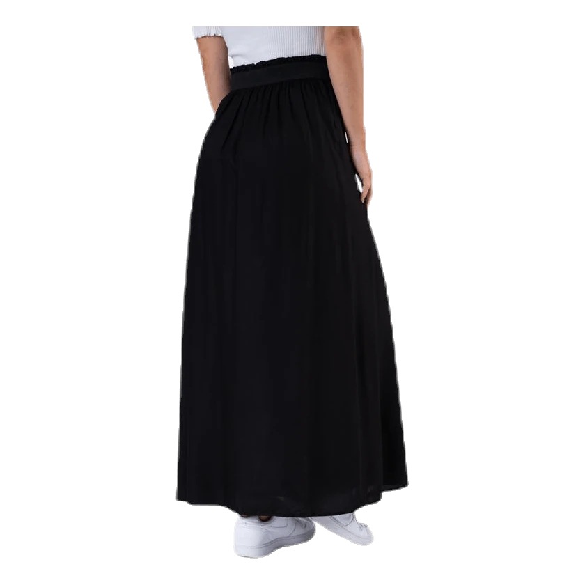 ONLY Venedig Paperbag Long Skirt Wvn Black 5 ONLY Venedig Paperbag Long Skirt Wvn Black - Image 3