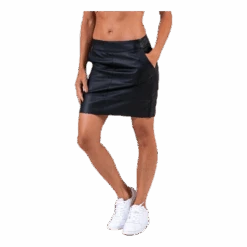 ONLY Base Faux Leather Skirt Black