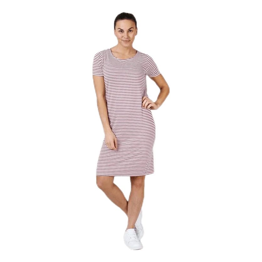 Pieces Billo Ss Dress White/Red 3 Pieces Billo Ss Dress White/Red