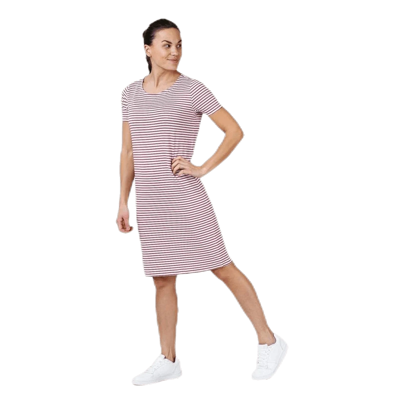 Pieces Billo Ss Dress White/Red 5 Pieces Billo Ss Dress White/Red - Image 3