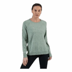 ONLY Lesly Kings L/S Pullover Knt Green