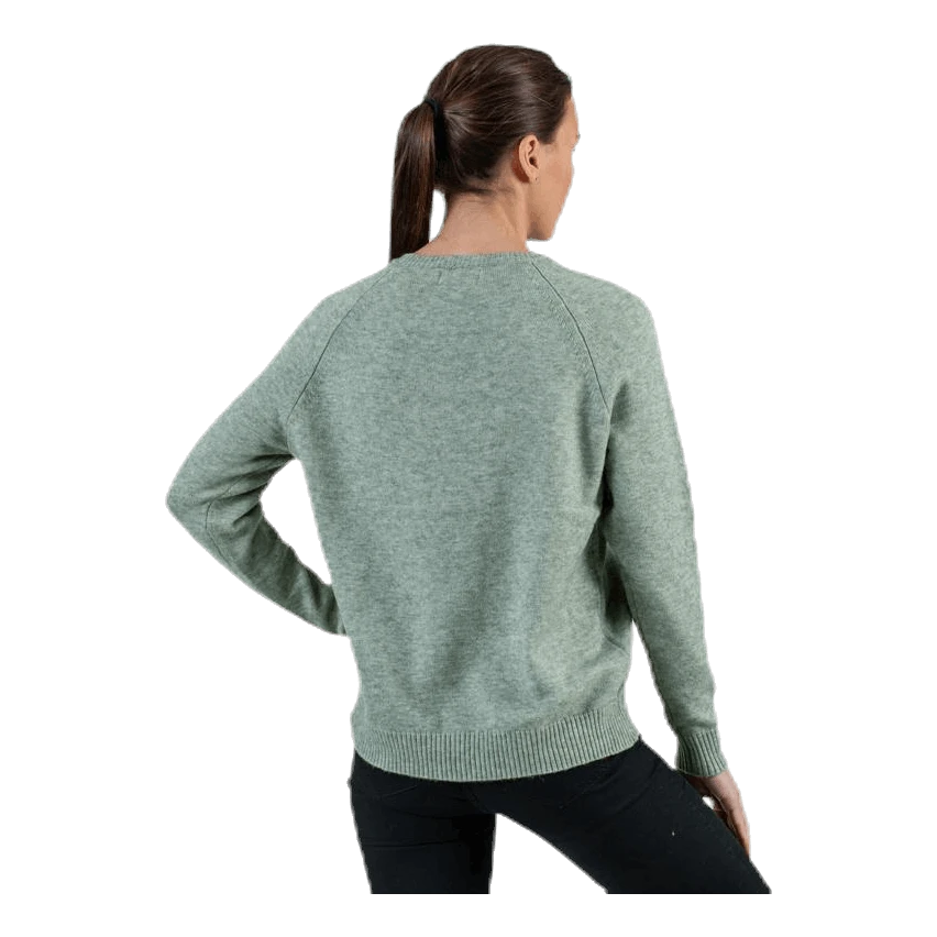 ONLY Lesly Kings L/S Pullover Knt Green 5 ONLY Lesly Kings L/S Pullover Knt Green - Image 3