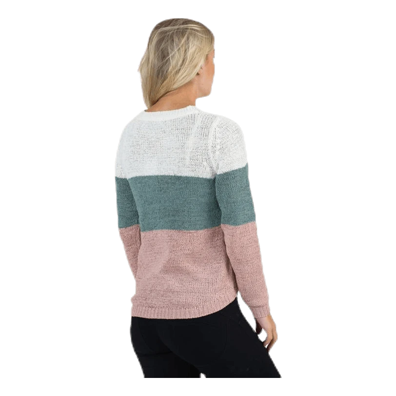 ONLY Geena L/S Block Pullover Knt White 4 ONLY Geena L/S Block Pullover Knt White - Image 2