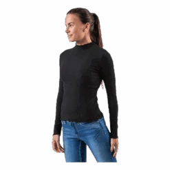 ONLY Emma L/S High Neck Top Jrs Black