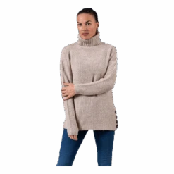 ONLY Taliya L/S Highneck Pullover Red