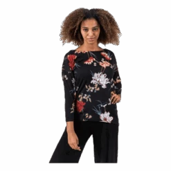 ONLY Elcos 4/5 Aop Top Patterned/Black