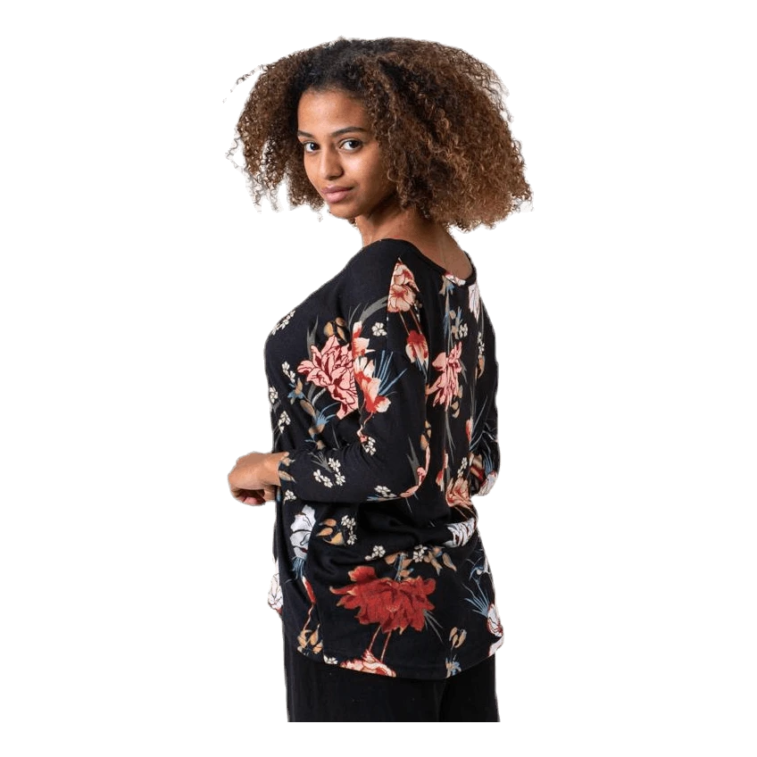 ONLY Elcos 4/5 Aop Top Patterned/Black 4 ONLY Elcos 4/5 Aop Top Patterned/Black - Image 2