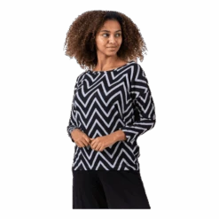 ONLY Elcos 4/5 Aop Top Black/Grey