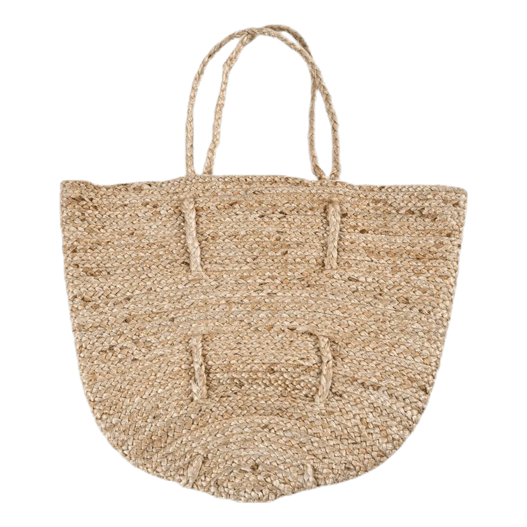 ONLY Carmen Jute Shopper Bag Beige 4 ONLY Carmen Jute Shopper Bag Beige - Image 2