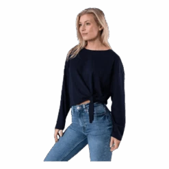 ONLY Azra L/S Twist Top Jrs Blue