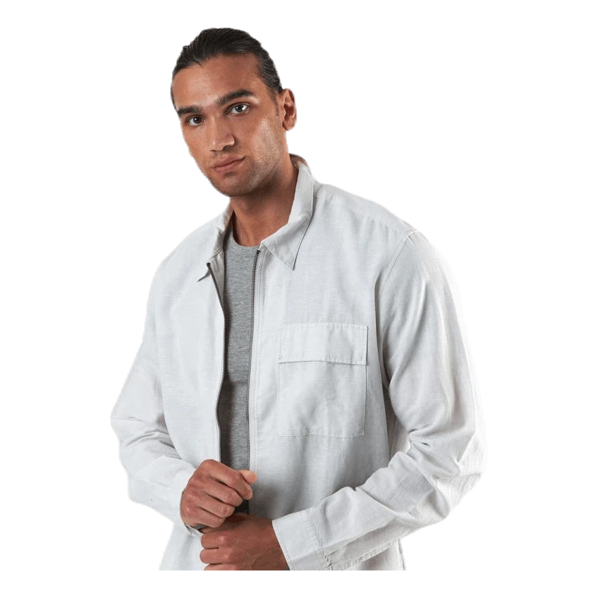 Jack & Jones Life Linen Shirt Ls One Pocket White 5 Jack & Jones Life Linen Shirt Ls One Pocket White - Image 3