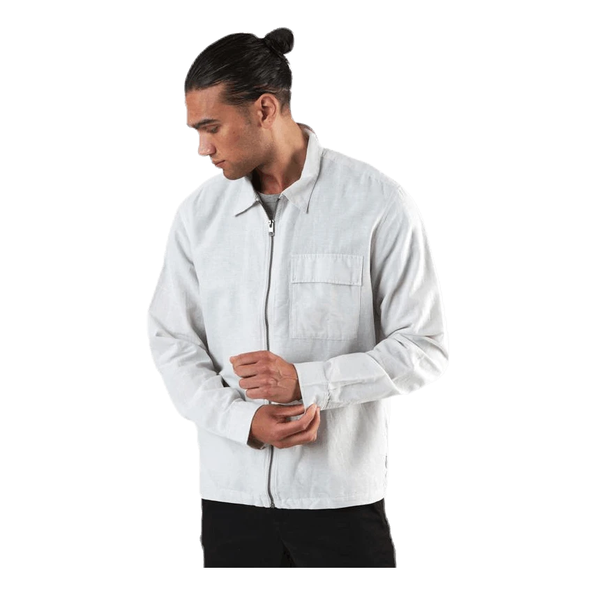 Jack & Jones Life Linen Shirt Ls One Pocket White 7 Jack & Jones Life Linen Shirt Ls One Pocket White - Image 5