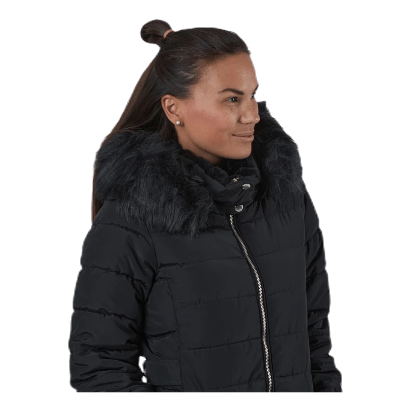 ONLY Camilla Quilted Coat Cc Otw Black 4 ONLY Camilla Quilted Coat Cc Otw Black - Image 2