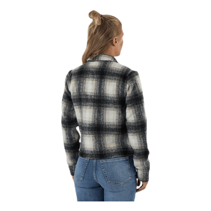 ONLY Lou Short Check Jacket Cc Otw Grey 5 ONLY Lou Short Check Jacket Cc Otw Grey - Image 3