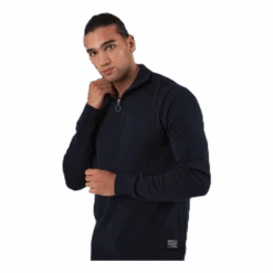 Jack & Jones Eli Knit High Neck Zip White -BJØRN BORG kauppa 5714914945870 004 9478364ed852494cbf4adc1eec1a7da4