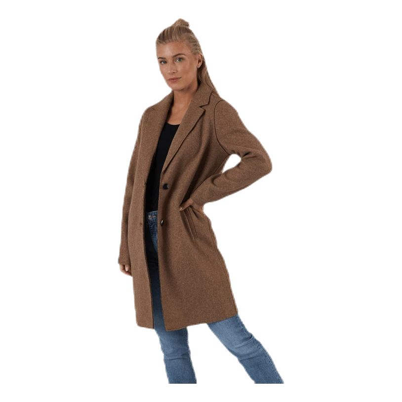 ONLY Carrie Bonded Coat Otw Brown 3 ONLY Carrie Bonded Coat Otw Brown