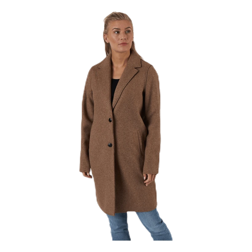 ONLY Carrie Bonded Coat Otw Brown 4 ONLY Carrie Bonded Coat Otw Brown - Image 2
