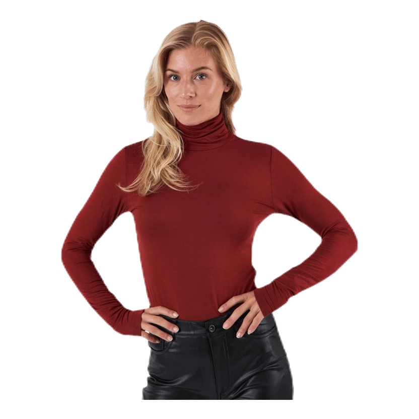 ONLY Lela Life L/S Rollneck Top Jrs Brown 3 ONLY Lela Life L/S Rollneck Top Jrs Brown