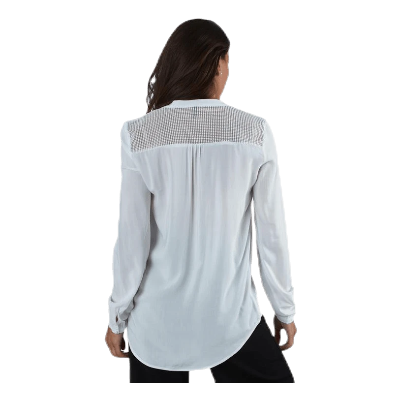 ONLY Eddie Detail L/S Top Wvn White 5 ONLY Eddie Detail L/S Top Wvn White - Image 3